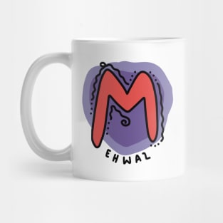 EHWAZ Rune Colorful Doodles Mug